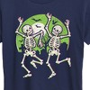 Women's - Instant Message - Dancing Skeletons Short Sleeve Graphic T-Shirt - 2 of 4