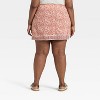Women's Mini Wrap Skirt - Universal Thread™ Rust Floral - 2 of 3