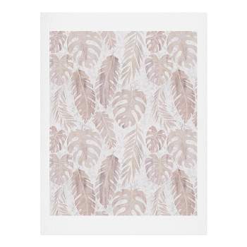 Schatzi Tropical Leaf Neutral Unframed Wall Art Brown - Deny Designs