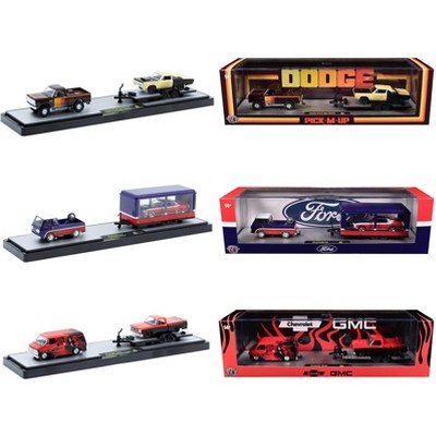 Auto Haulers Set of 3 Trucks Release 84 Limited Edition to 9600 pieces Worldwide 1/64 Die Cast Model Cars by M2 Machines