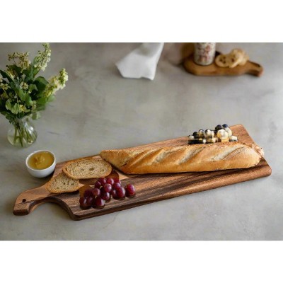Extra Long Acacia Wood Cutting and Charcuterie Board