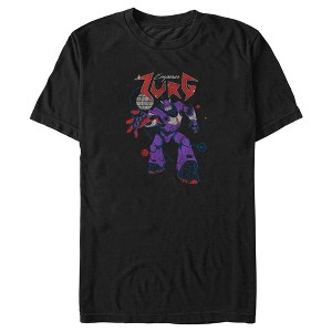 Men's Lightyear Retro Emperor Zurg Distressed T-Shirt - 1 of 4