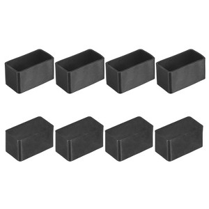 Unique Bargains Rectangle PVC Durable Anti-Slip Furniture Leg Caps - 1 of 4