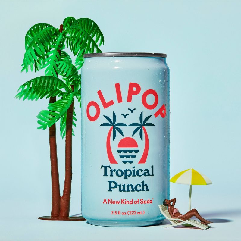 OLIPOP Tropical Punch Prebiotic Soda - 4ct/7.5 fl oz, 2 of 12