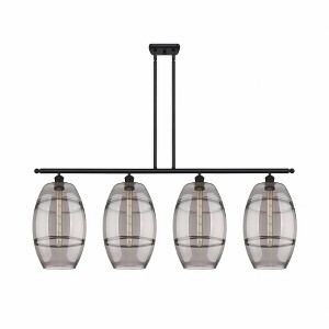 Vaz - 4 Light Stem Hung Island In Industrial Style-19 Inches Tall and 48.25 Inches Wide - 1 of 1