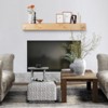 VEVOR Fireplace Mantel, 72" x 8" x 5", 50 lbs Weight Capacity, Natural Wood Mantel for Over Fireplace, Wall Mounted Floating Farmhouse Shelf, Yellow - 2 of 4