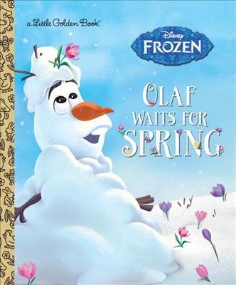 Olaf Waits for Spring (Disney Frozen) - (Little Golden Book) by  Victoria Saxon (Hardcover)