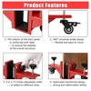 Door Dolly Heavy Duty - 2 Pack 750 LB Capacity Door Installation Kit, Fit 0-1-7/8 in Panels with Lockable Wheels for Construction/Remodeling - 3 of 4