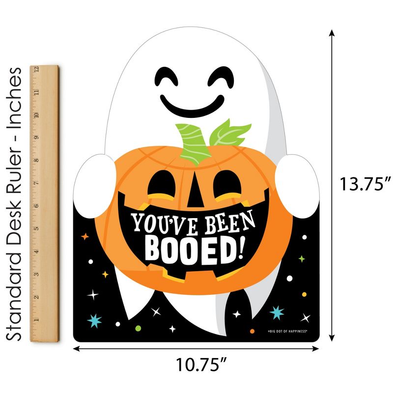 Big Dot of Happiness You've Been Booed - Outdoor Lawn Sign - Ghost Halloween Party Yard Sign - 1 Piece, 5 of 9