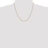Black Bow Jewelry 1mm, 14k Yellow Gold Solid Cable Chain Necklace - 2 of 4
