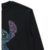 Ladies Lilo and Stitch Sweatshirt - Ladies Classic Lilo and Stitch Rhinestone Crewneck Sweatshirt - 4 of 4