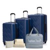 Whisen Hardshell Lightweight Suitcase with Spinner Wheels, ABS Luggage Sets, 8-Piece Set - 2 of 4