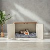 Heather Greige Cat Litter Box Enclosure. Doubles as indoor cat house & end table. Hidden design, sized 27.6 x 19.7 x 19.7 inches. - 2 of 4