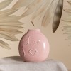 Totalee Gift Pink Face Flat Vase Ceramic Pink - 2 of 2