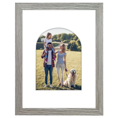 Americanflat 9" x 12" Picture Frame with Mat - Arch Design - Stylish Decor for Living Rooms, Dorms, Offices & More