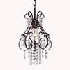 12" x 14" x 13" 1-Light Kerime Pendant Brown - Warehouse Of Tiffany: Antique Style, Crystal Teardrops, ETL Listed - image 2 of 2