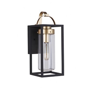 Craftmade Lighting Neo 1 - Light Wall Light in  Midnight/Satin Brass - 1 of 1