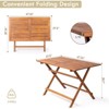 Karl Home Patio Acacia Wood Folding Dining Table - 3 of 4