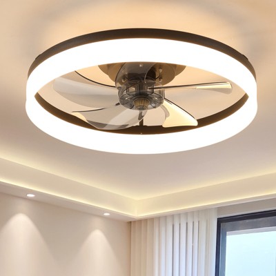 DOMETOUR Ceiling Fan with Lights Dimmable LED