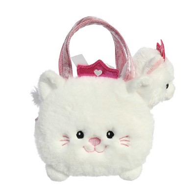 Aurora Small Pearl Kitty Fancy Pals Fashionable Stuffed Animal White 7"