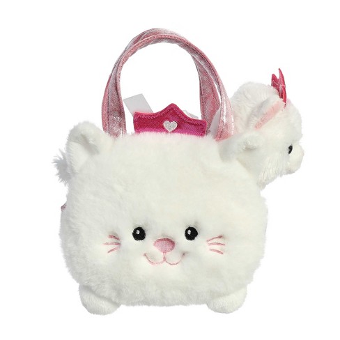Aurora Small Pearl Kitty Fancy Pals Fashionable Stuffed Animal White 7 ...