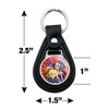DC Super Hero Girls Girl Group Black Leather Keychain - 4 of 4