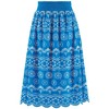 Collections Etc Embroidered Scallop Hem Skirt - 3 of 4