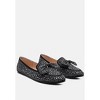 Dewdrops Embellished Casual Bow Womens Loafers - 2 of 4