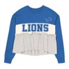 NFL Detroit Lions Girls' Crew Neck Fleece Sweatshirt - 2 of 3