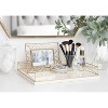 Kate and Laurel Mendel Tray, 12x16.5, White and Gold - 4 of 4