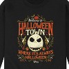Men's - The Nightmare Before Christmas - Jack Welcome To Halloween Town Graphic Fleece Sweatshirt - 2 of 4