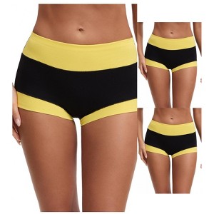 INSPIRE CHIC Women's High Waisted Loose Classic Full Coverage Briefs Breathable Cotton Ladies Panties 3 Packs - 1 of 4