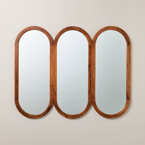 32"x26" Wood Framed Triple Oval Mirror - Hearth & Hand™ with Magnolia - 1 of 4