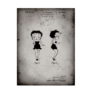 Trademark Fine Art -Cole Borders 'Betty Boop' Canvas Art - 1 of 4