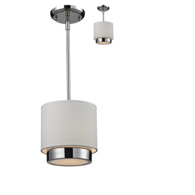 1-Light 9.2" Ceiling Light Mini Pendant Chrome - Z-Lite