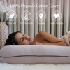 PharMeDoc Pregnancy Pillow, U-Shape Full Body Maternity Pillow - Organic Cotton Cover - 4 of 4