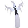 HOMCOM 6ft Tall Halloween Inflatable White Ghost Light Up Yard Decoration with LED Light and Fan - 4 of 4