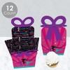 Big Dot of Happiness Tumble, Flip and Twirl - Gymnastics - Square Favor Gift Boxes - Birthday Party or Gymnast Party Bow Boxes - Set of 12 - 3 of 4