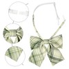 INSPIRE CHIC Women's Plaid Uniform Pre-tied Knot Cute Stylish Colorful Bow Ties - 3 of 4