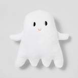 Faux Shearling Ghost Novelty Halloween Throw Pillow White - Hyde & EEK! Boutique™