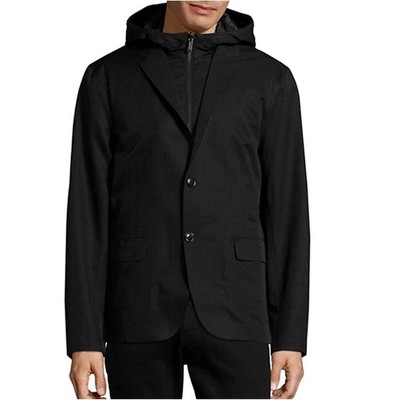 Michael Kors Mens Laser-Cut Hybrid Blazer Jacket