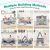 Infans Glow in the Dark Modular Kids Play Couch Set w/ Machine-washable Flannel Covers - 4 of 4