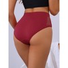 Allegra K Women's Mid-Waisted Full Coverage Waist Hollow Flatten Tummy Briefs - 2 of 4