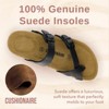 CUSHIONAIRE Luna Cork Footbed Women's Sandals-Comfortable Slip-On Slides with Adjustable Straps & Memory Foam|Beach Essential Summer Sandals for Women - 3 of 4