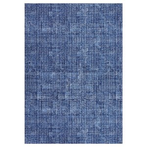 Washable Modern Solid Textured Rug Non Slip Low Pile Rug Soft Contemporary Throw Floor Cover Foldable Indoor Carpet for Living Room Bedroom - 1 of 4