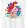 Women's - Disney Princess - Ariel And Flowers Short Sleeve Graphic T-Shirt - 2 of 4