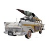 Old Modern Handicrafts 1957 Ford Woody-Look Country Squire Model – 1:15 Iron Vintage Wagon with Roof Kayak, 13.5" Length - 4 of 4