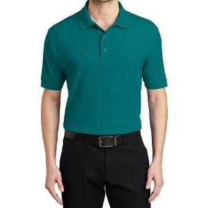 Mafoose Men's Short Sleeve Soft Silk Touch Classic Polo Shirt for Everyday Comfort - 1 of 4
