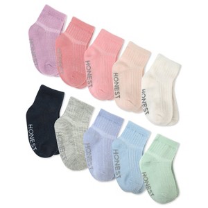 Honest Baby Multipack Cozy Socks Sustainably Made for Baby & Toddler - 1 of 4
