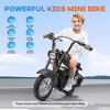 24V Electric Motorcycle with 2 Speed Max Up to 14MPH, LED Light, Leather Seat, Rear Brake,  for Kids 3-8 Years Kids - 3 of 4